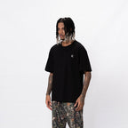 CREEP BRAND CAMISETA OVERSIZE BASICA PLACA NEGRA