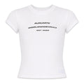 AURUM GEMS WORLDWIDE VAULT SLIM BABY TEE BLANCO