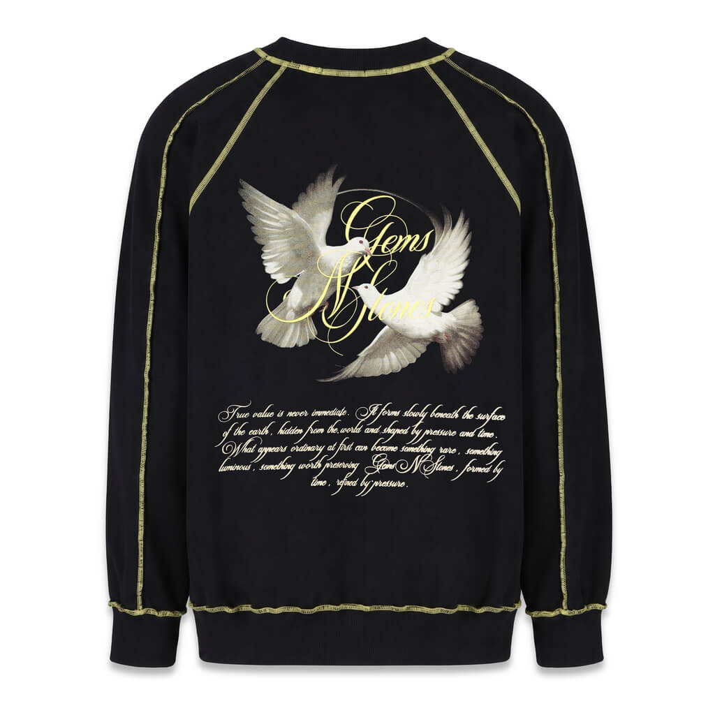AURUM GEMS & STONES PIGEONS SEAMSSACOS OVERSIZED NEGRA