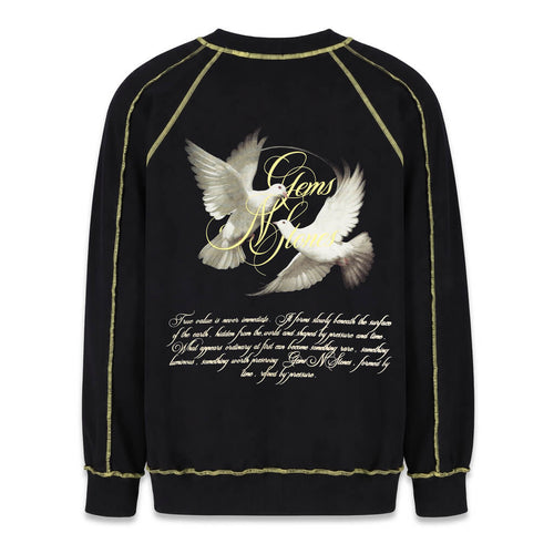 AURUM GEMS & STONES PIGEONS SEAMSSACOS OVERSIZED NEGRA