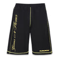 AURUM GEMS & STONES GEMS SEAMS SHORTS LOOSE FIT NEGROS