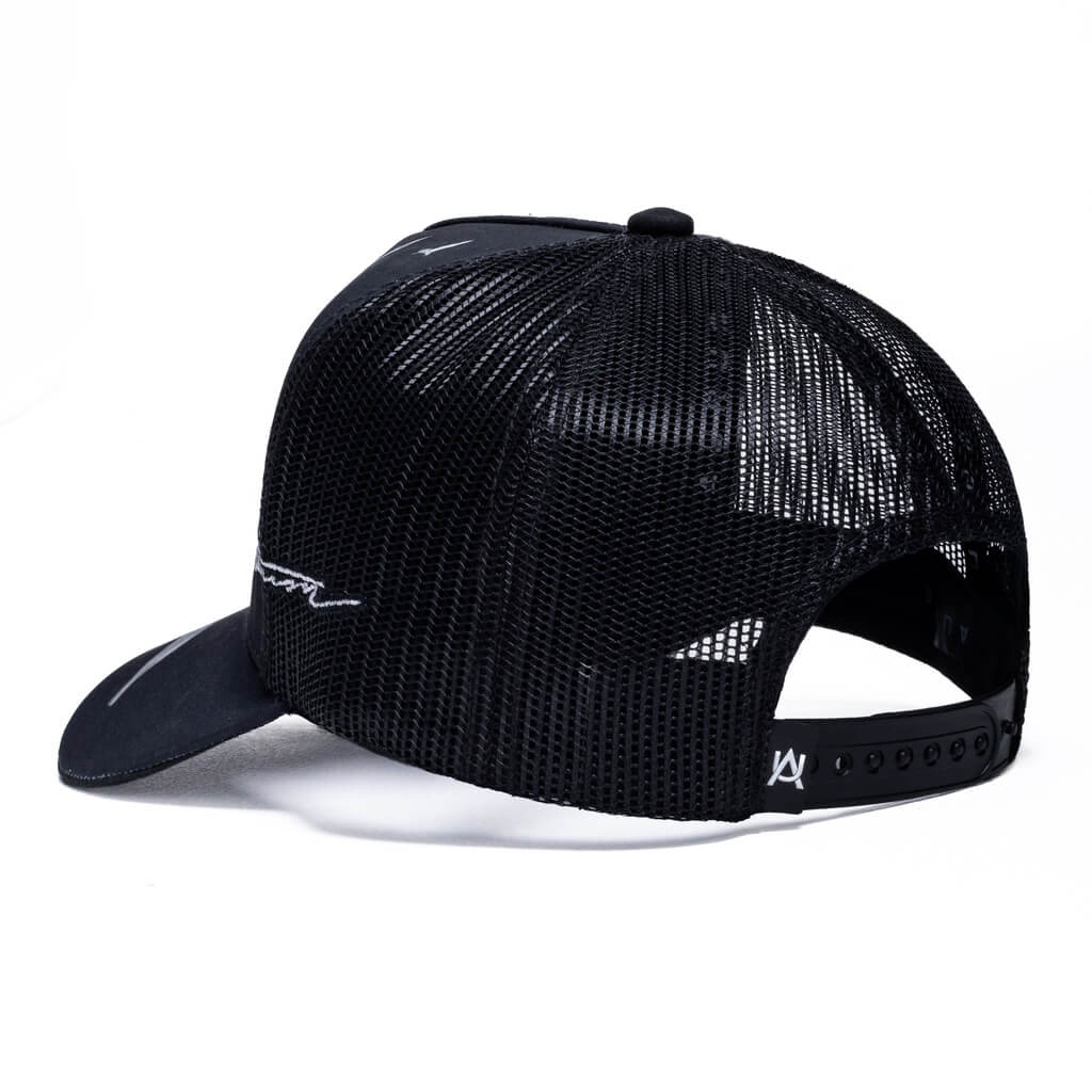 AURUM GEMS & STONES FLYING PIGEONS TRUCKER GORRA AJUSTABLE NEGRA