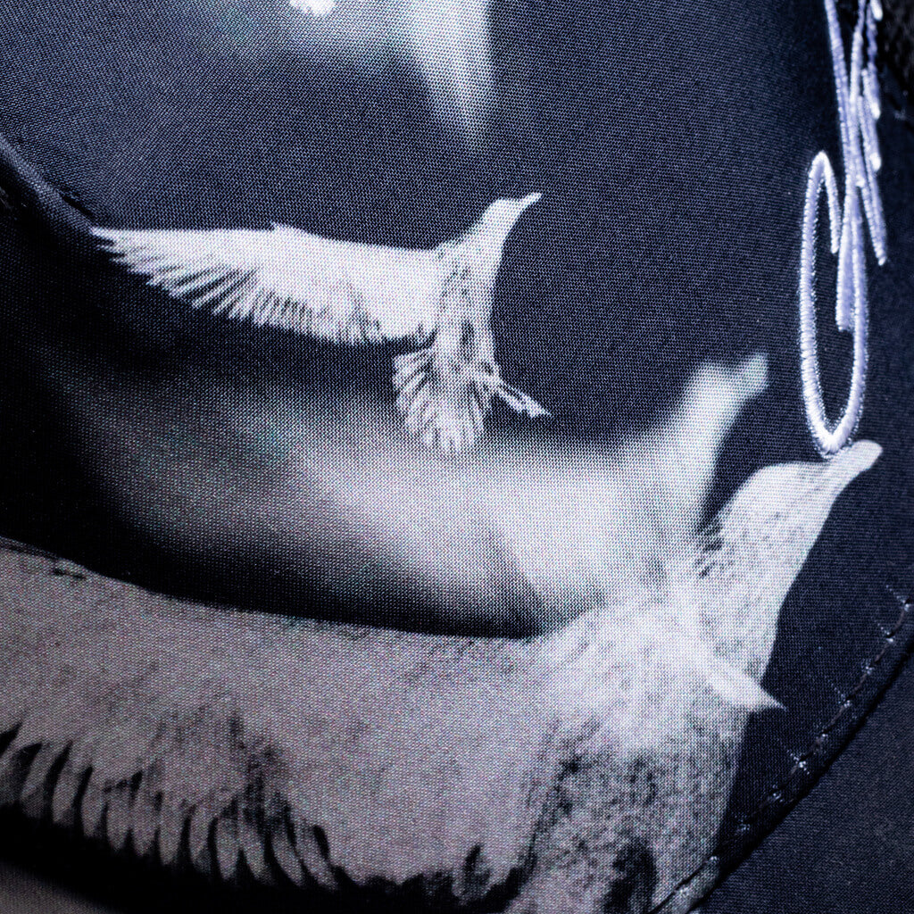 AURUM GEMS & STONES FLYING PIGEONS TRUCKER GORRA AJUSTABLE NEGRA