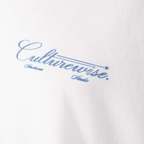 CULTURE WISE KONBINI CAMISETA BLANCA CRURSIVE LOGO CLASSIC AZUL