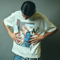 SINNERS SURREALISM CAMISETA OVERSIZED BEIGE