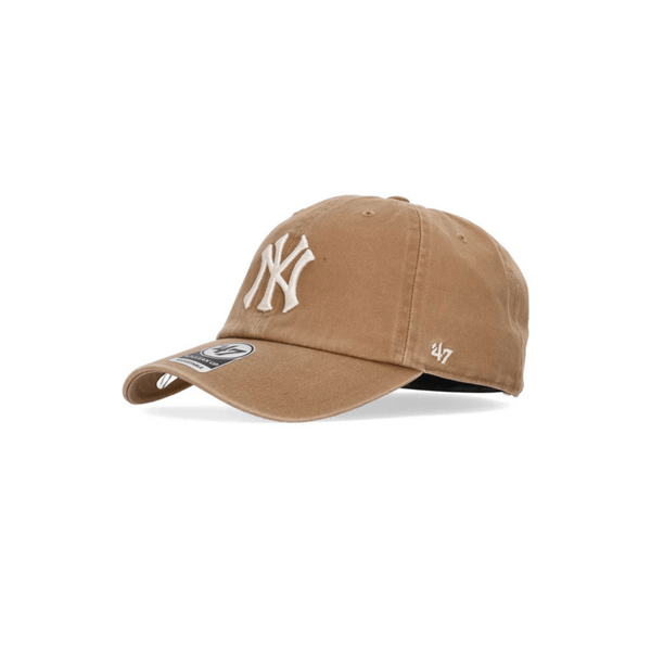 ´47 CLEAN UP MLB NY YANKEES GORRA AJUSTABLE BEIGE LOGO BLANCO