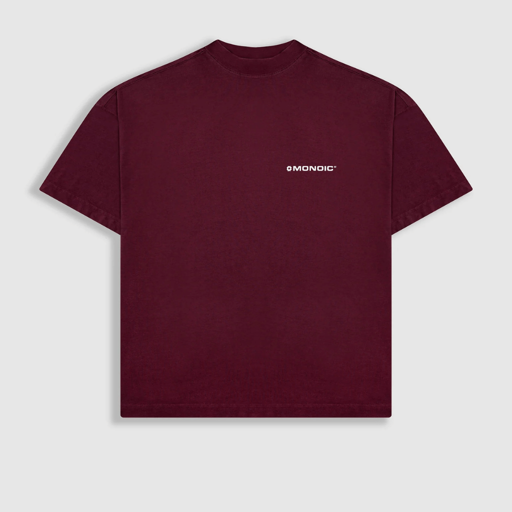 MONOIC TIMELESS V3 CAMISETA BOXY FIT VINOTINTO