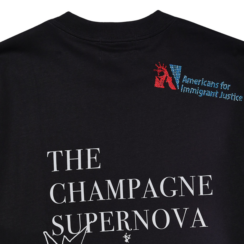 SINNERS FW25 CHAMPAGNE CAMISETA OVERSIZE NEGRA