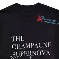 SINNERS FW25 CHAMPAGNE CAMISETA OVERSIZE NEGRA