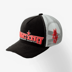 CULTUREWISE TWO STROKE SAINTS GORRA AJUSTABLE TRUCKER NEGRA