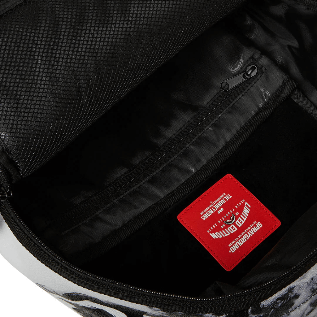 MORRAL SPRAYGROUND MARBLE PAINT BLANCO Y NEGRO