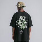 TRUE 420 SELF GROWTH CAMISETA OVERSIZE NEGRA