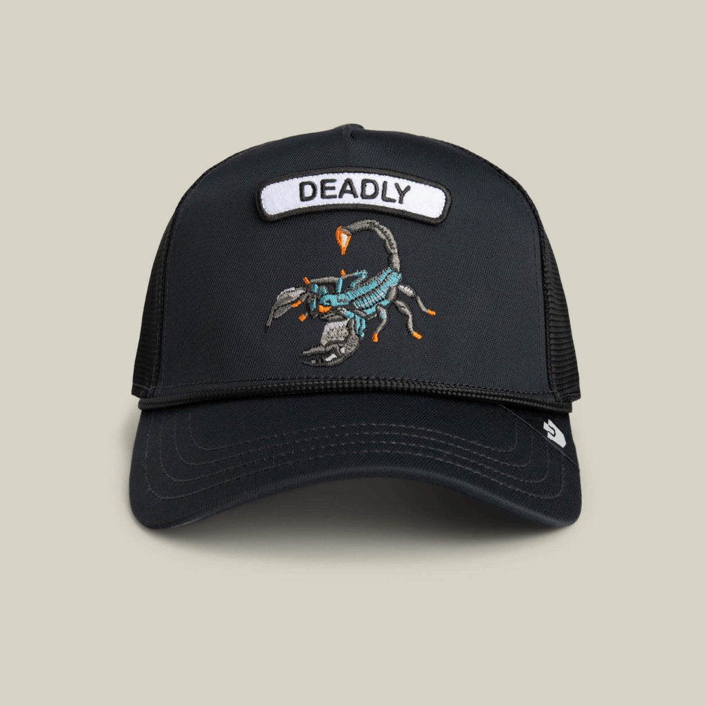 GOORIN BROS GB2 DEADLY SCORPION GORRA CAMIONERA  AJUSTABLE NEGRA