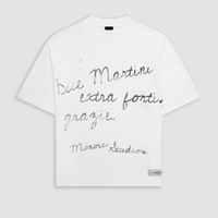 MONOIC TUTTO BENE 2 CAMISETA BOXY FIT DUE MARTINI BLANCO HUESO