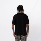 CREEP BRAND CAMISETA OVERSIZE BASICA PLACA NEGRA