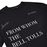 SINNERS FW25 CHAMPAGNE CAMISETA OVERSIZE NEGRA