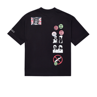 SINNERS STAMPS CAMISETA OVERSIZED NEGRA