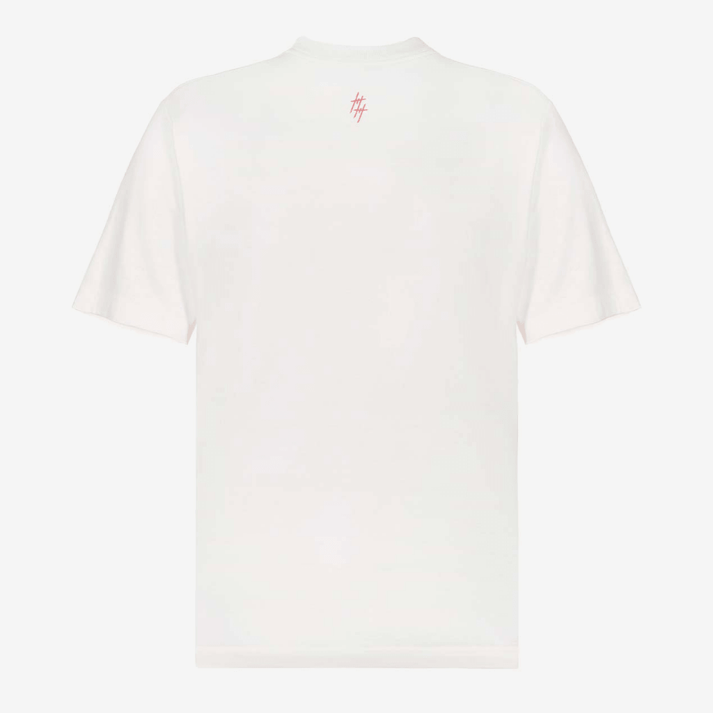 CULTURE WISE KONBINI CAMISETA BLANCA CRURSIVE LOGO CLASSIC ROJO