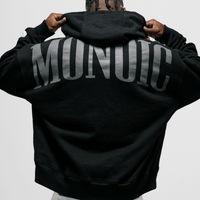 MONOIC TUTTO BENE I HOODIE OMBRA NEGRO OSCURO