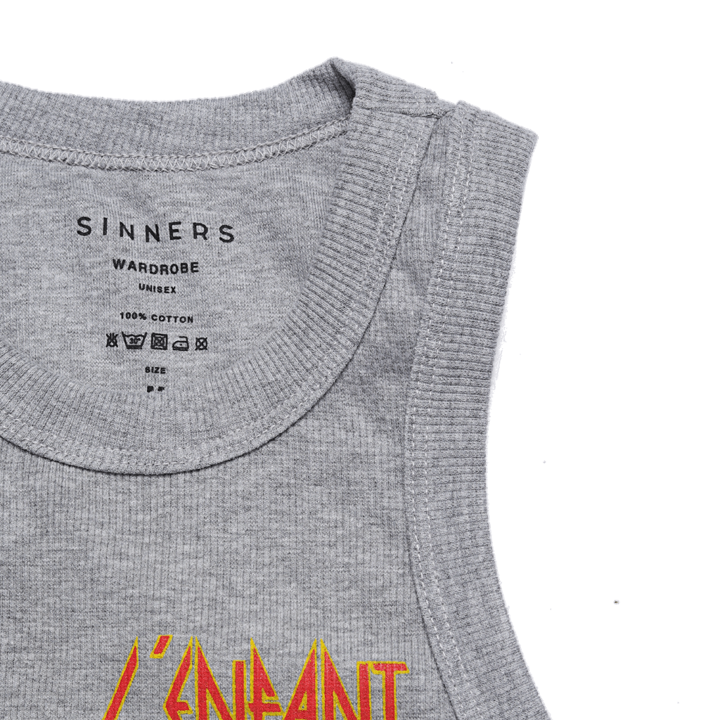 SINNERS ENFANT TERRIBLE TANK TOP HOMBRE GRIS