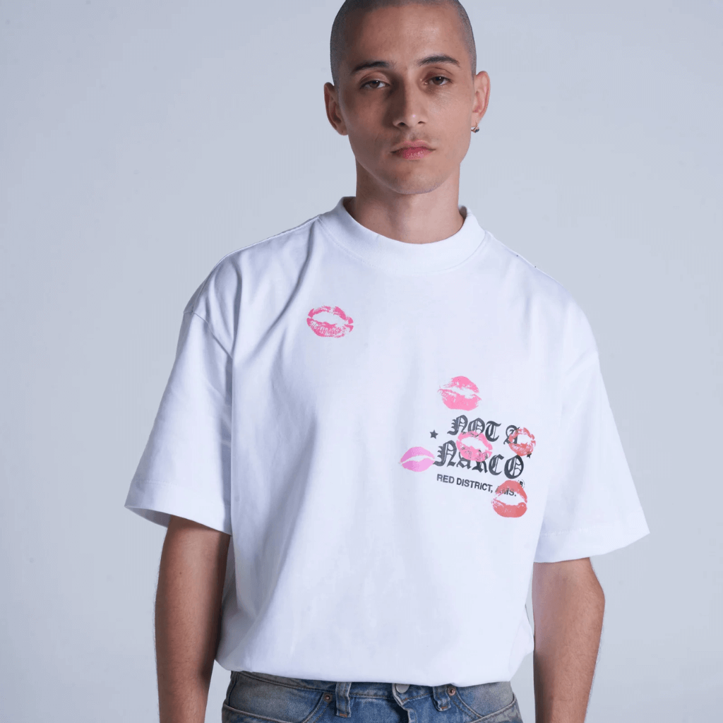 SINNERS SEXUAL FANTASIES II NOT A NARCO CAMISETA OVERSIZE BLANCA