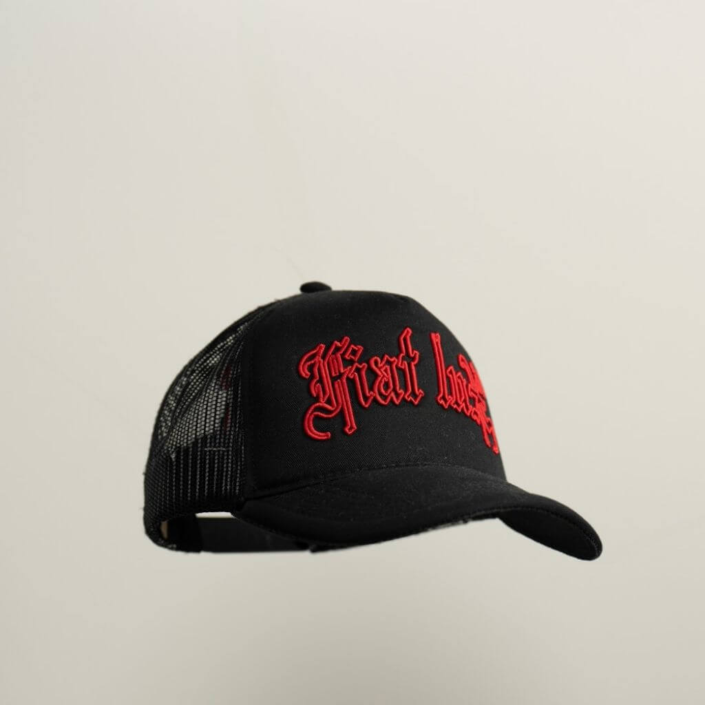 AP CROWN FIAT LUX CRUZ GORRA CAMIONERA AJUSTABLE TRUCKER NEGRA