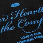 TRUE HEARTBEAT OVERSIZED CAMISETA NEGRA
