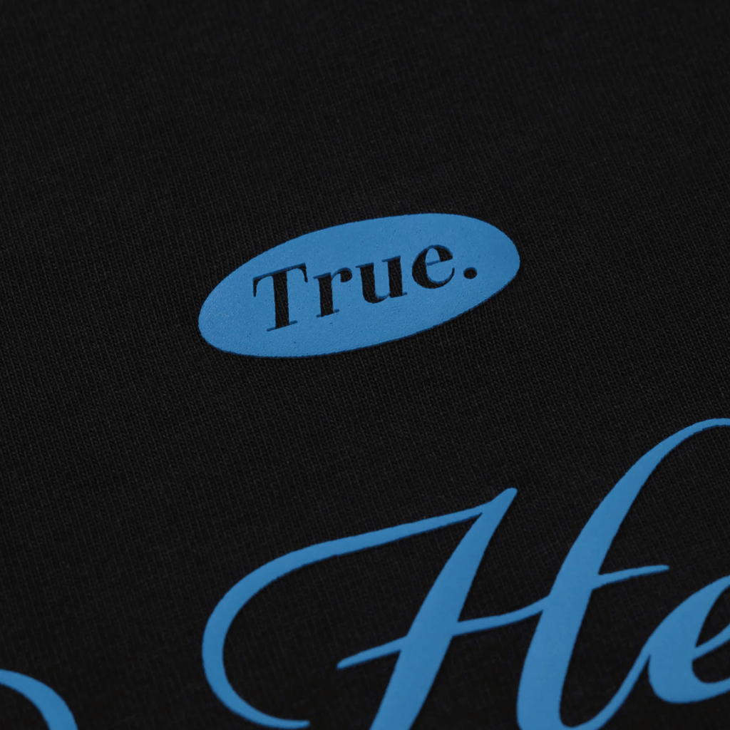 TRUE HEARTBEAT OVERSIZED CAMISETA NEGRA