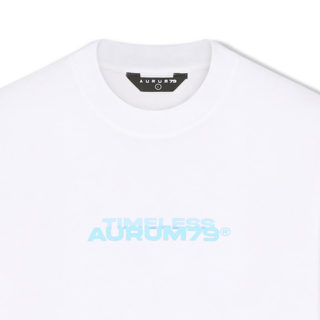 AURUM TIMELESS GOLDEN ERA CAMISETA SEMIOVERSIZED BLANCA