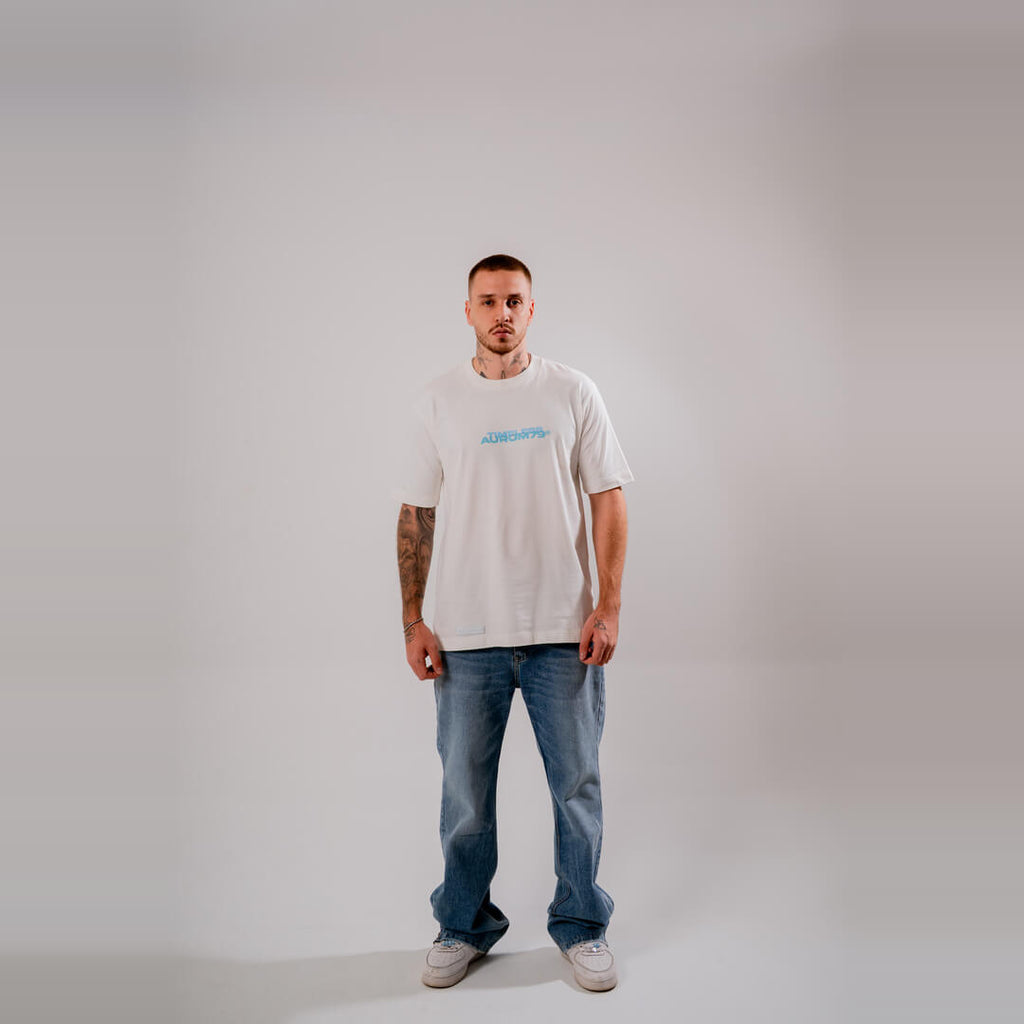 AURUM TIMELESS GOLDEN ERA CAMISETA SEMIOVERSIZED BLANCA
