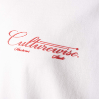 CULTURE WISE KONBINI CAMISETA BLANCA CRURSIVE LOGO CLASSIC ROJO