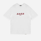 SON OF SON DALLAS TEXAS HERITAGE LOGO CAMISETA OVERSIZED BLANCA