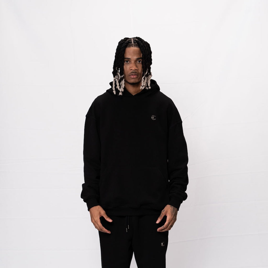 CREEP BRAND BUZO OVERSIZE BASICO PLACA NEGRA