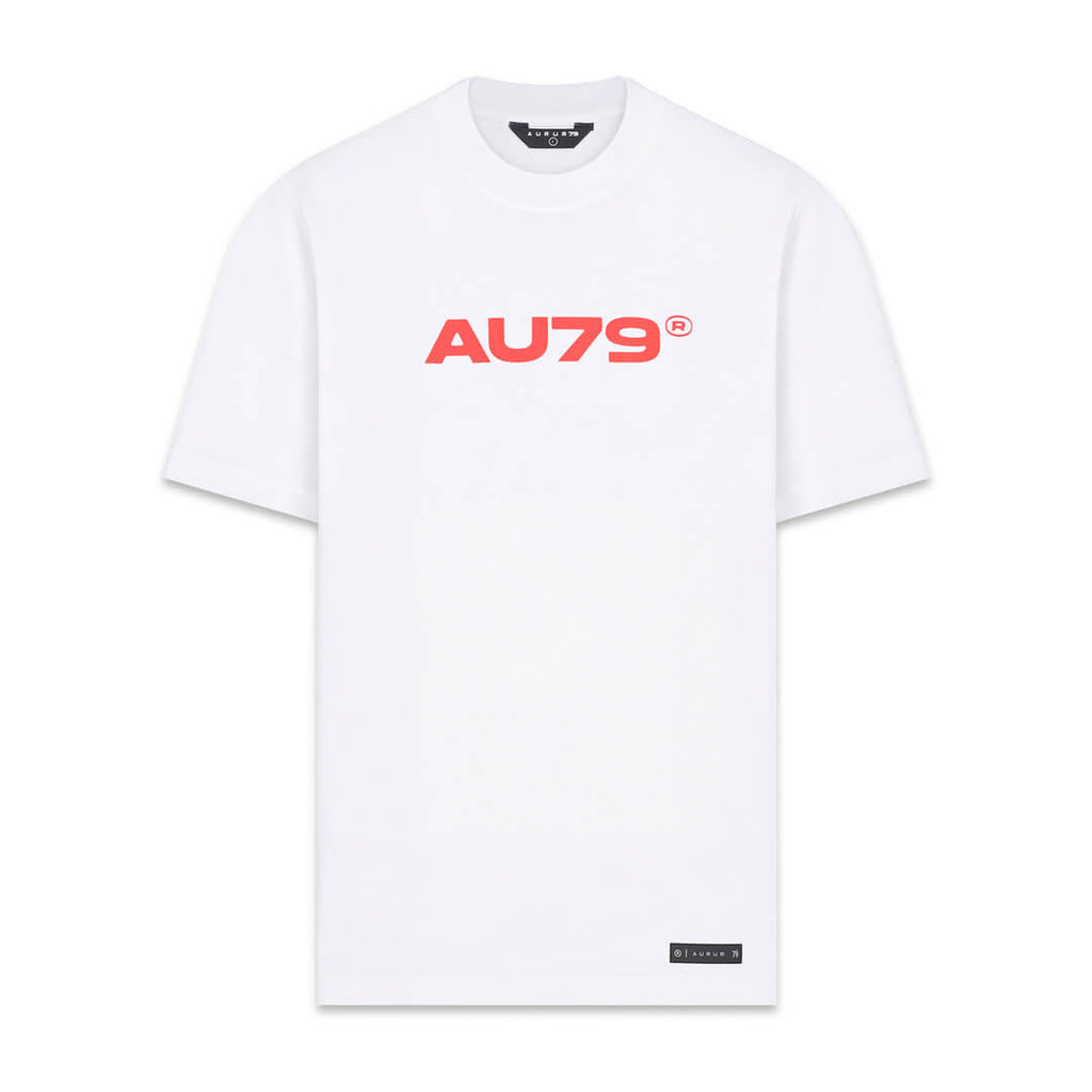 AURUM TIMELESS RED LINE CAMISETA OVERSIZE BLANCA