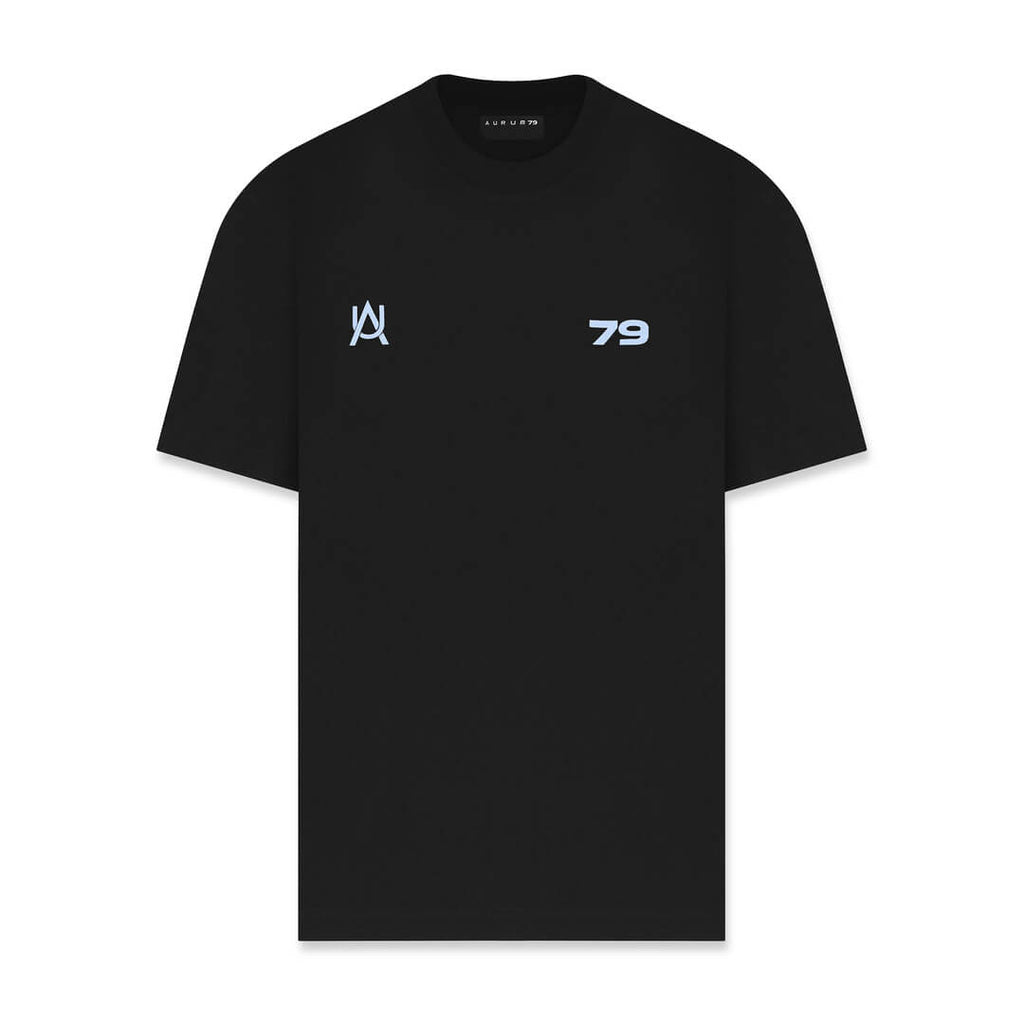 AURUM TIMELESS TIME SPEAKS CAMISETA SEMIOVERSIZED NEGRA
