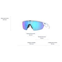 GAFAS OAKLEY SPHAERA BLANCA LENTE AZUL