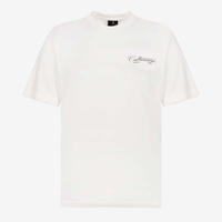 CULTURE WISE KONBINI CAMISETA BLANCA CRURSIVE LOGO CLASSIC VERDE