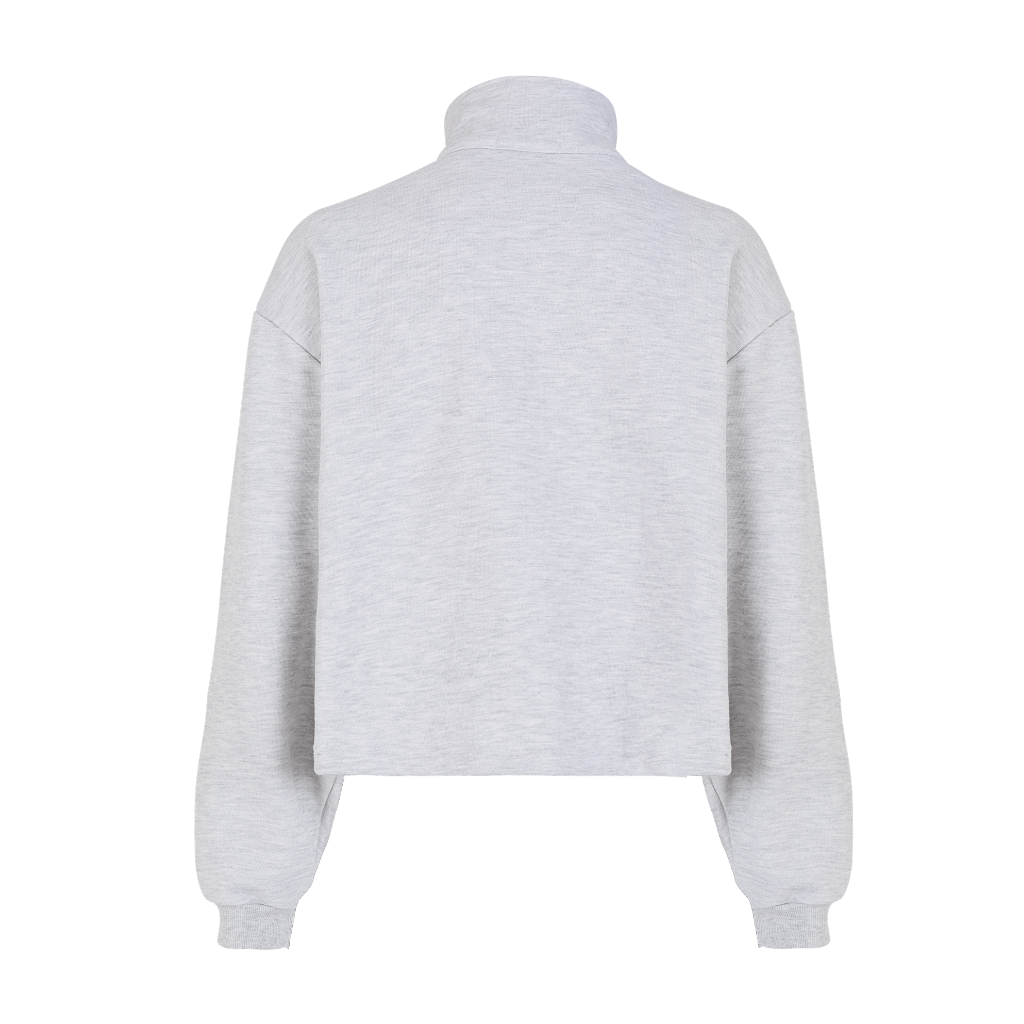 SINNERS QUARTER ZIP SACO GRIS CLARO