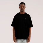 AURUM STARS I AURUM BLACK ON BLACK LINE CAMISETA OVERSIZED NEGRA