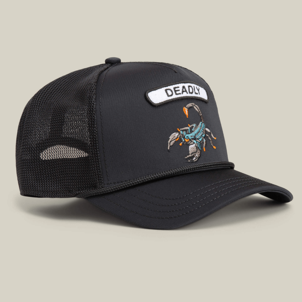 GOORIN BROS GB2 DEADLY SCORPION GORRA CAMIONERA  AJUSTABLE NEGRA