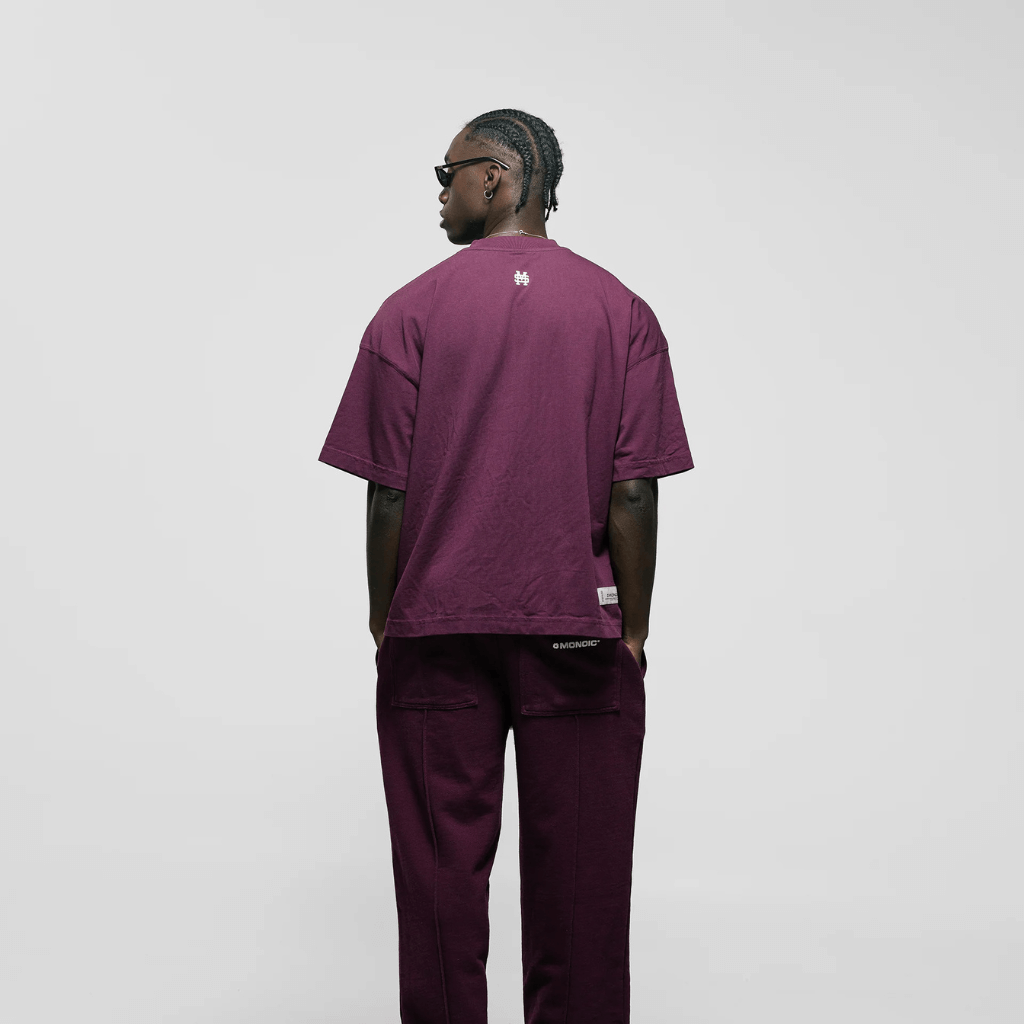 MONOIC TIMELESS V3 CAMISETA BOXY FIT VINOTINTO