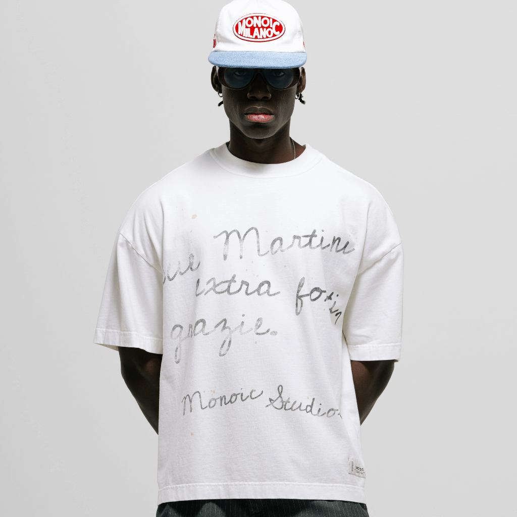 MONOIC TUTTO BENE 2 CAMISETA BOXY FIT DUE MARTINI BLANCO HUESO