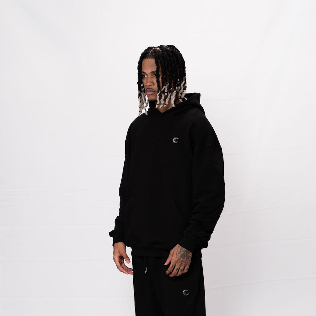 CREEP BRAND BUZO OVERSIZE BASICO PLACA NEGRA