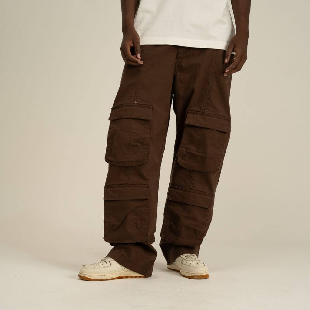 AP CROWN FIAT LUX ORBIS PANTS OVERSIZE CAFE