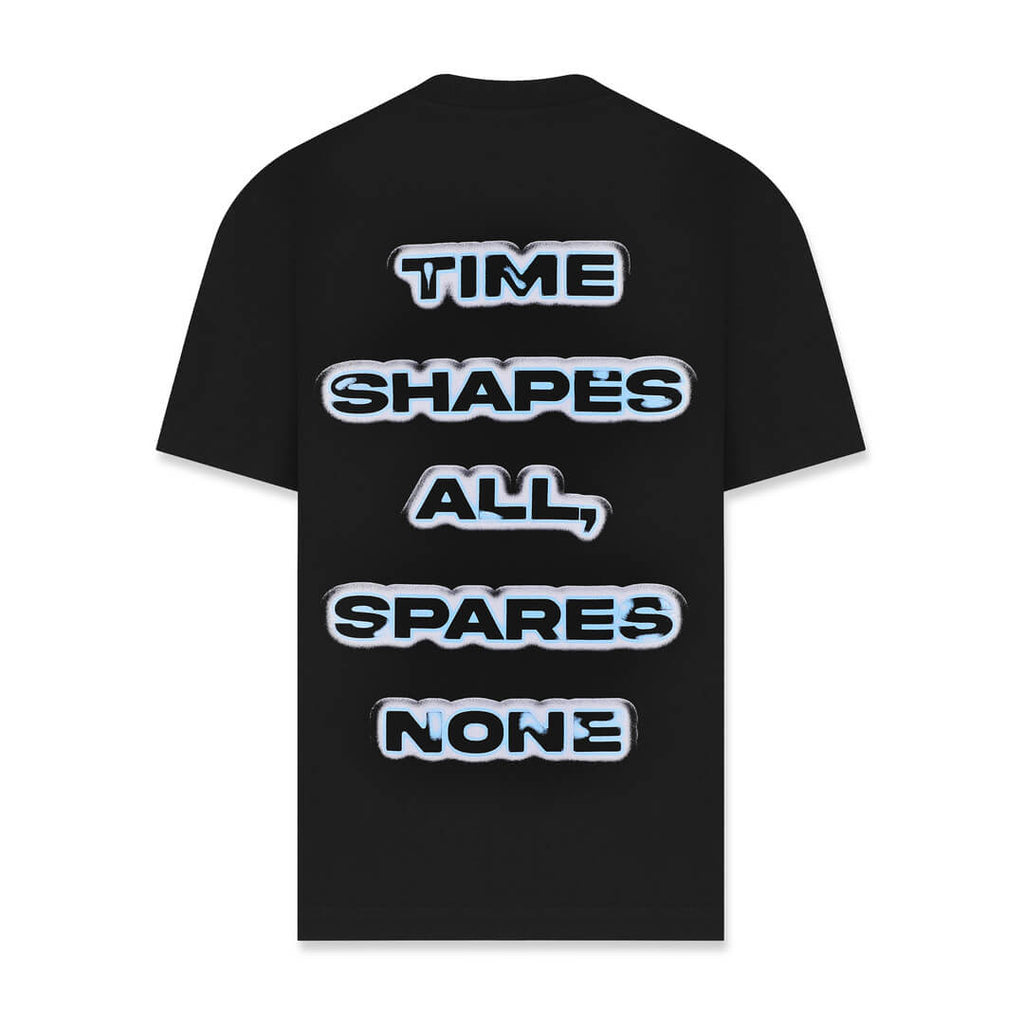 AURUM TIMELESS TIME SHAPES CAMISETA SEMIOVERSIZED NEGRA