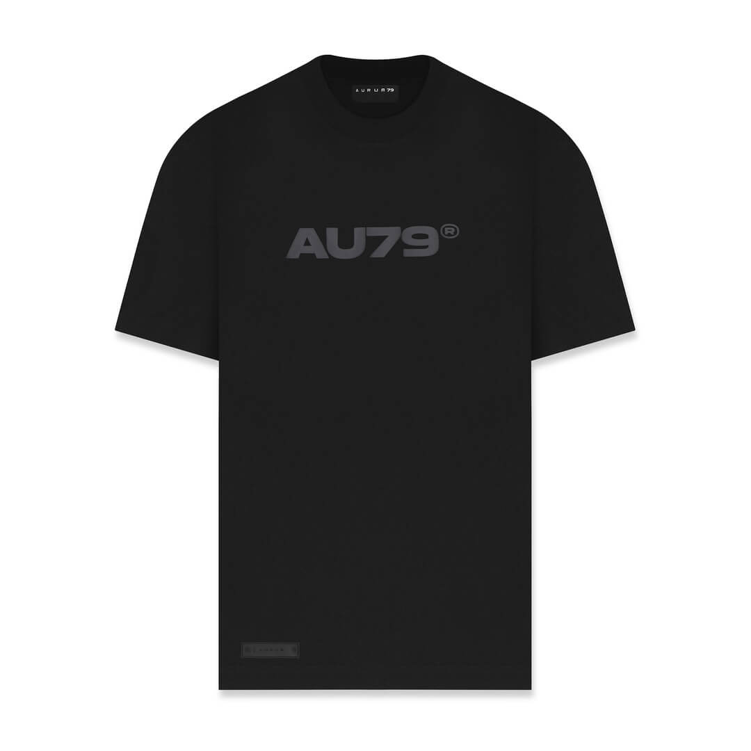 AURUM TIMELESS TIME SHAPES CAMISETA SEMIOVERSIZED NEGRA