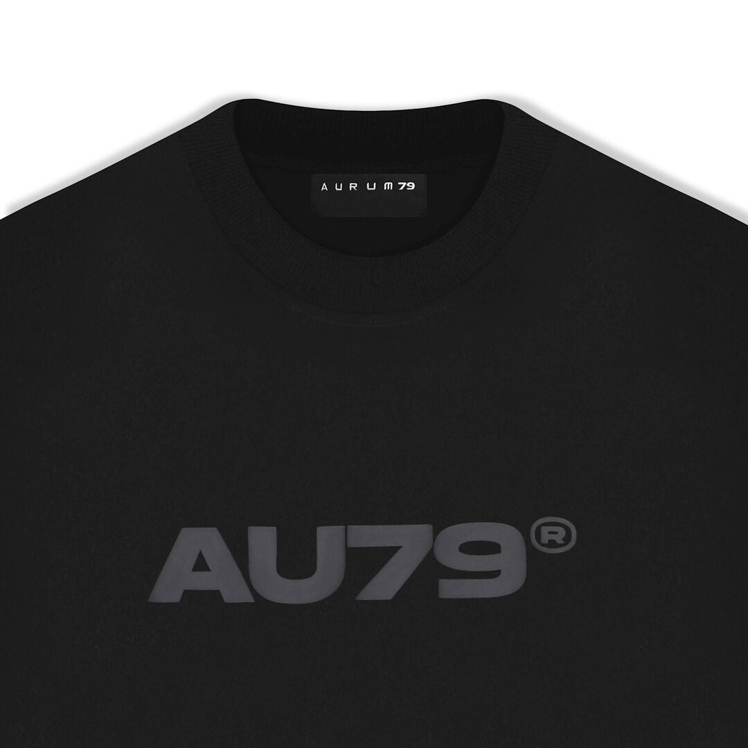 AURUM TIMELESS TIME SHAPES CAMISETA SEMIOVERSIZED NEGRA
