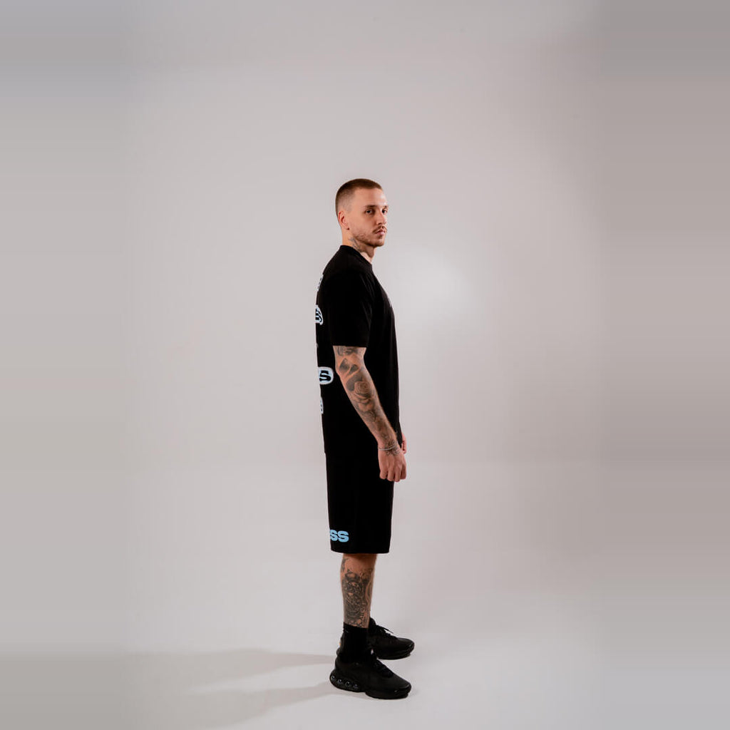 AURUM TIMELESS TIME SHAPES CAMISETA SEMIOVERSIZED NEGRA