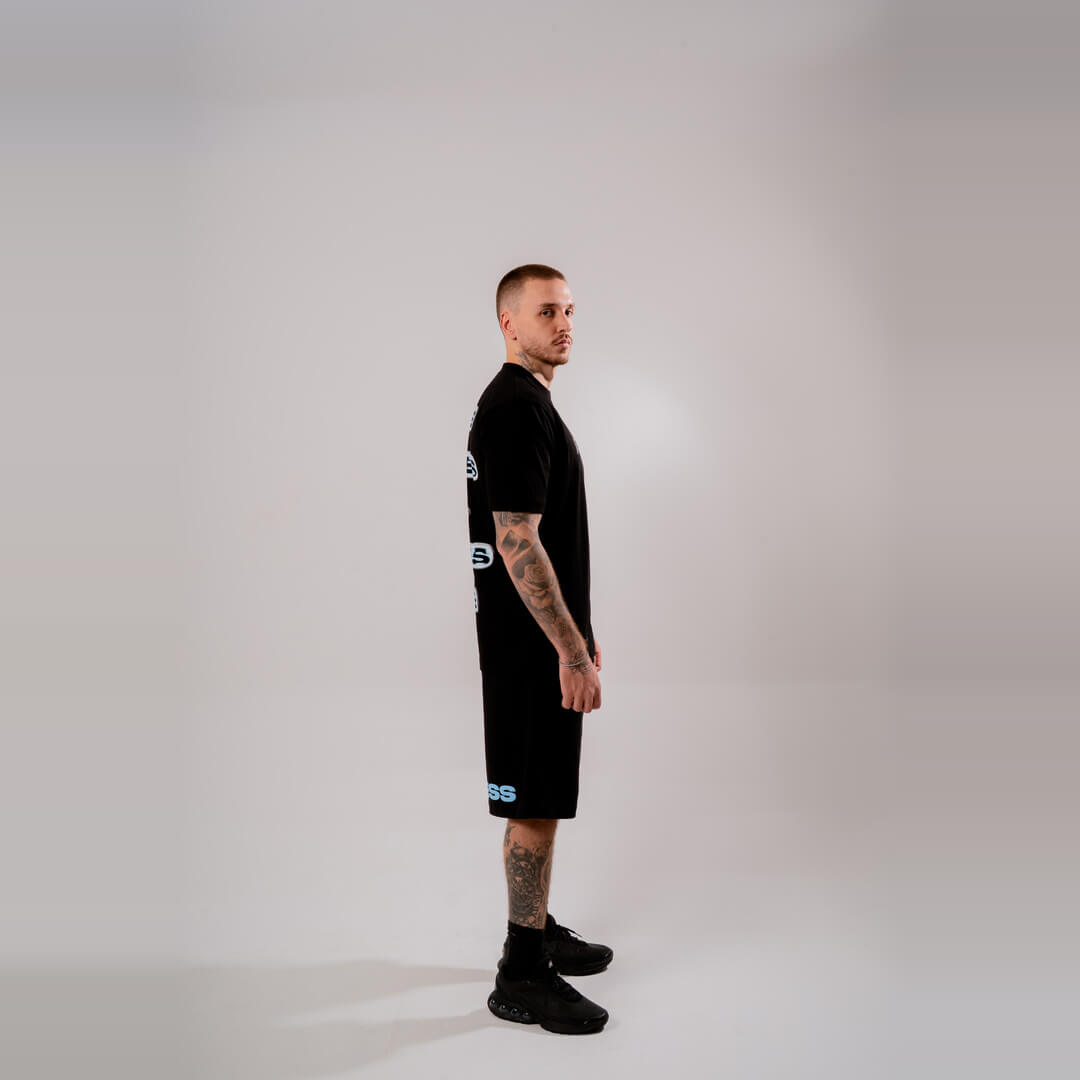 AURUM TIMELESS TIME SHAPES CAMISETA SEMIOVERSIZED NEGRA
