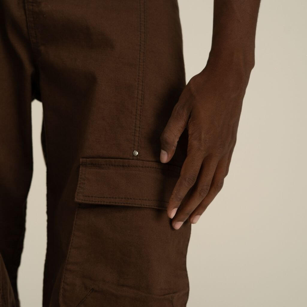 AP CROWN FIAT LUX ORBIS PANTS OVERSIZE CAFE